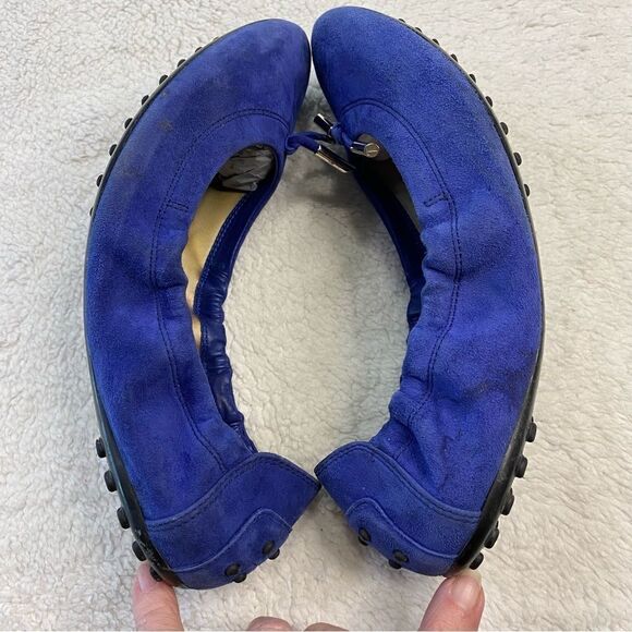 TOD’S BALLET FLATS DEE LACCERTO SUEDE - Picture 5 of 10